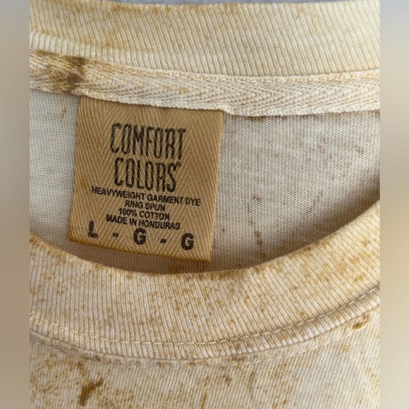 MENS OL DIRTY BASTARD ODB FOODSTAMP COLORBLAST TYE DYE CITRINE SHIRT SIZE LARGE - Picture 5 of 6